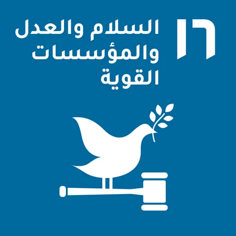 16. السلام والعدل والمؤسسات القوية